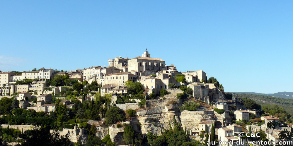 Au Pied du Ventoux, Gästezimmer und Gästetisch, B&B, Flassan, Bédoin, Provence